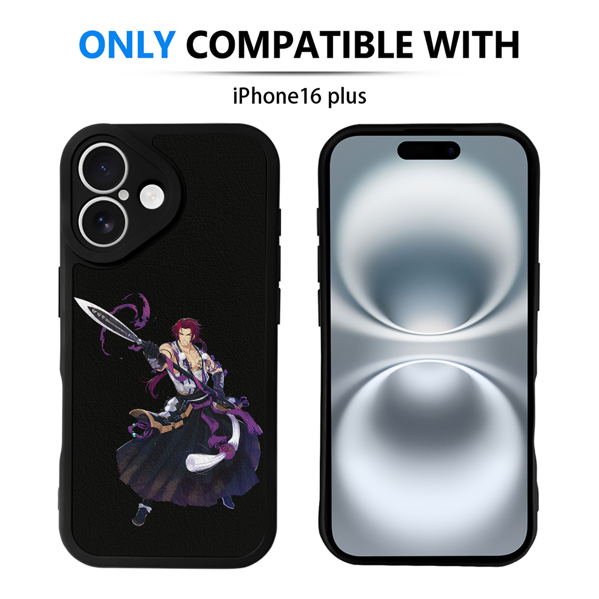 （画像用） 刀剣乱舞 Touken Ranbu 【iPhone 16シリーズ対応】シリコンスマホケース（レザー調） 材質：シリコン